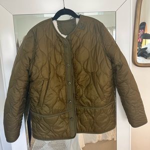MOTHER - quilted sherpa jacket